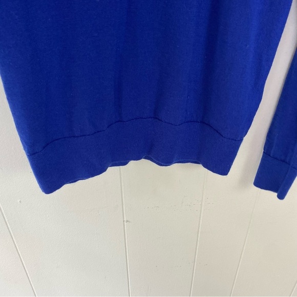 Banana Republic Sweater Women's S Blue 100% Extra Fine Merino Wool C'est L'amour - Picture 6 of 12